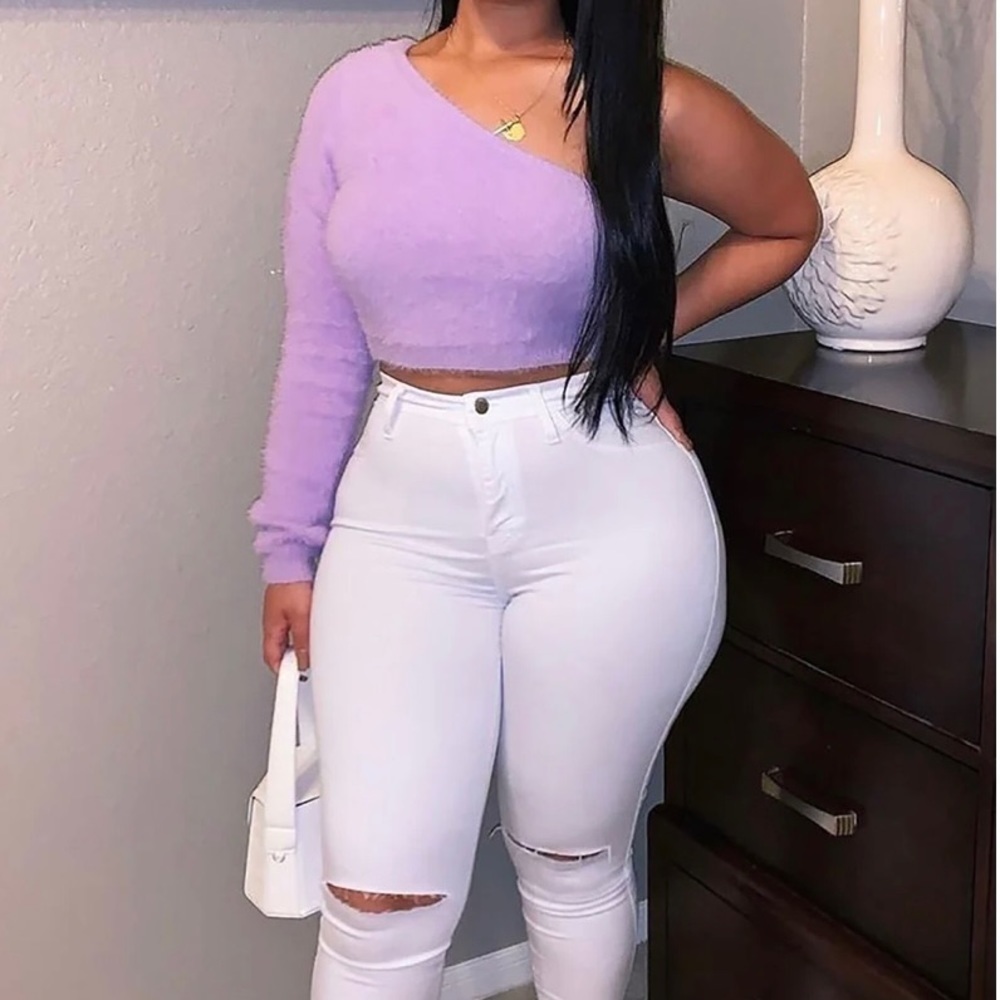 Fashion Nova Canopy white jeans size junior, size 15